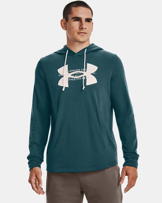 MEN'S UA RIVAL TERRY LOGO HOODIE - Image 6
