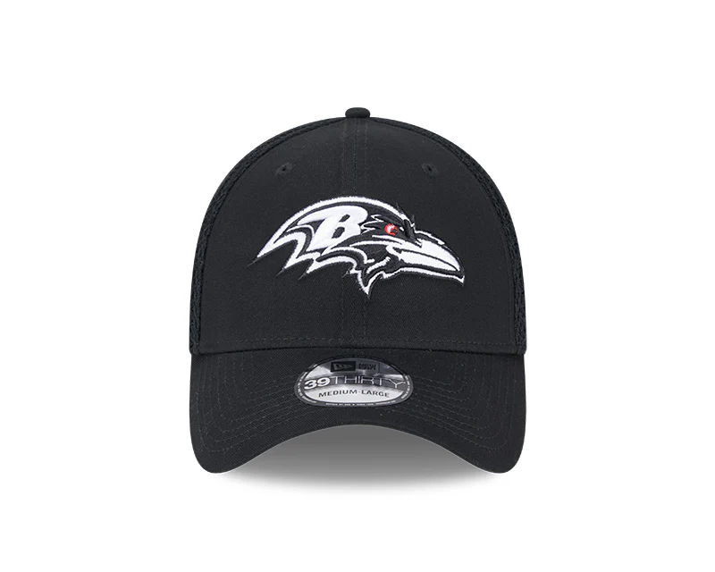 New Era Baltimore Ravens Black Main Neo 39THIRTY Flex Hat - Image 3