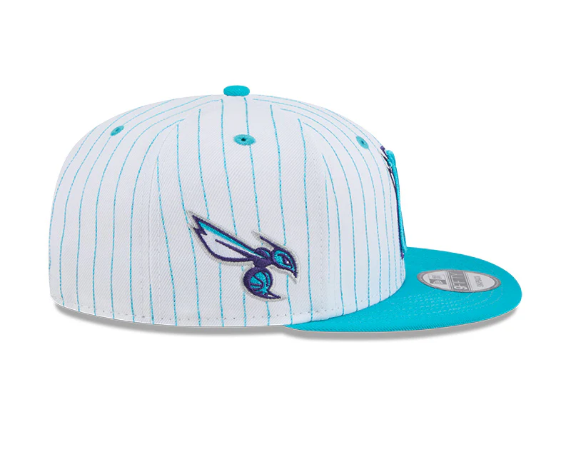 New Era Charlotte Hornets Deceptor Pinstripe 9FIFTY Snapback Hat - Image 6