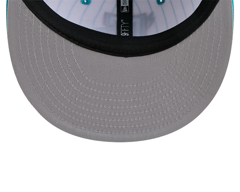 New Era Charlotte Hornets Deceptor Pinstripe 9FIFTY Snapback Hat - Image 7