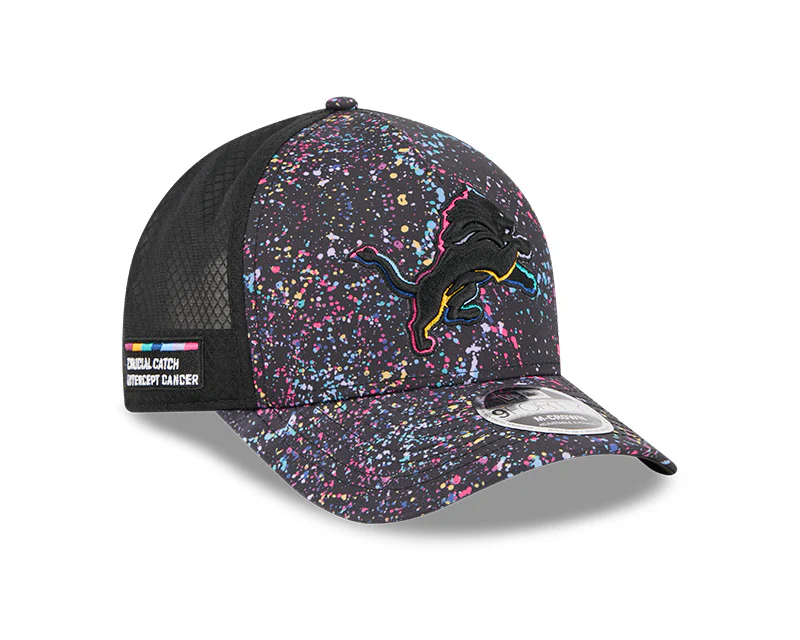 New Era Detroit Lions 2025 Crucial Catch 9FORTY M-Crown A-Frame Trucker Hat - Image 2
