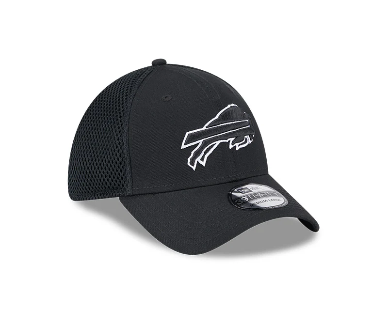 New Era Buffalo Bills Black Main Neo 39THIRTY Flex Hat - Image 2