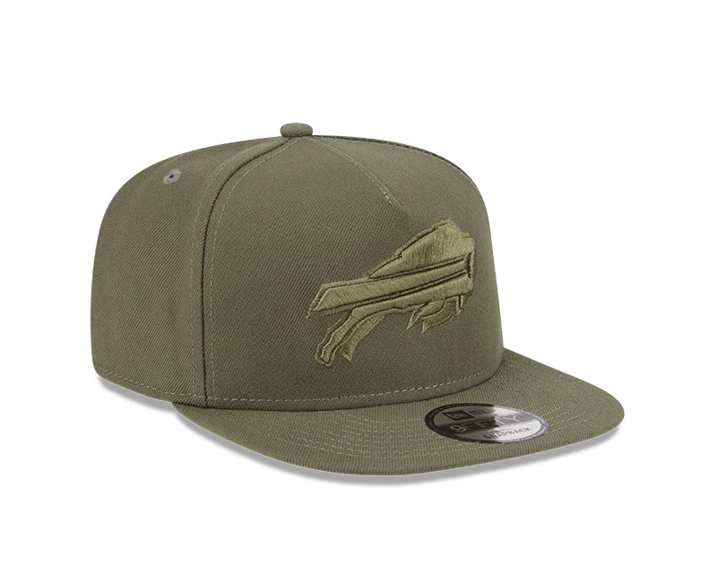 New Era Buffalo Bills Olive Color Pack A-Frame 9FIFTY Snapback Hat - Image 2