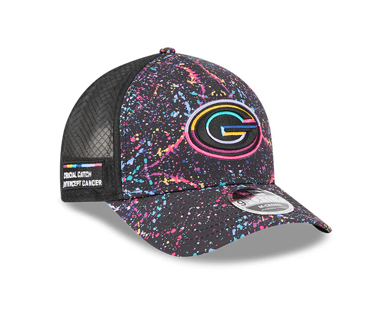 New Era Green Bay Packers 2025 Crucial Catch 9FORTY M-Crown A-Frame Trucker Hat - Image 2