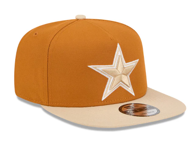 New Era Dallas Cowboys Brown/Khaki Color Pack A-Frame 9FIFTY Snapback Hat - Image 3