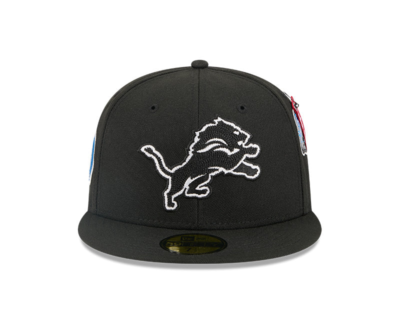 New Era Detroit Lions Alpha Industries Black 59FIFTY Fitted Hat - Image 3