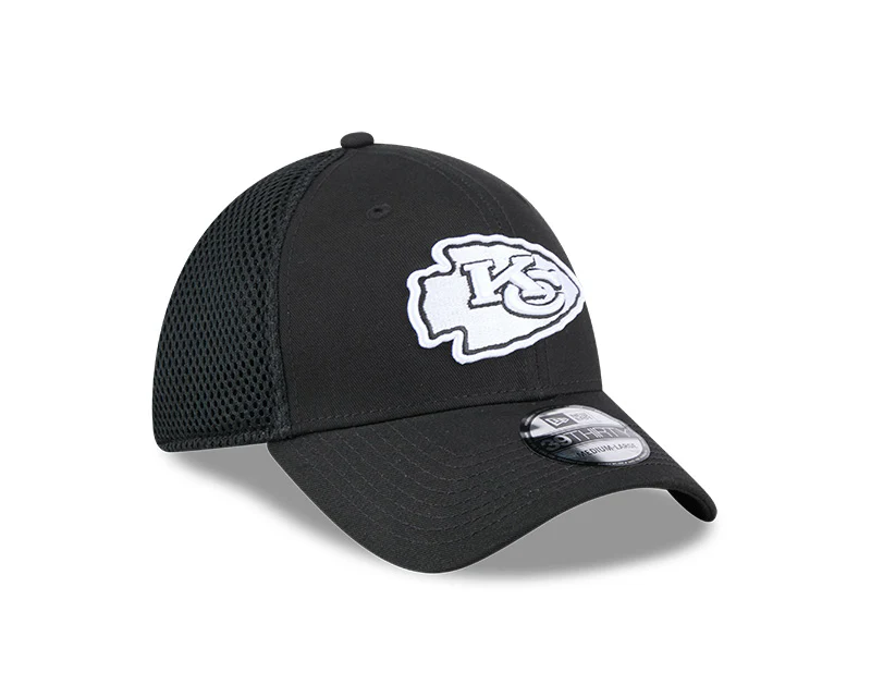 New Era Kansas City Chiefs Black Main Neo 39THIRTY Flex Hat - Image 2