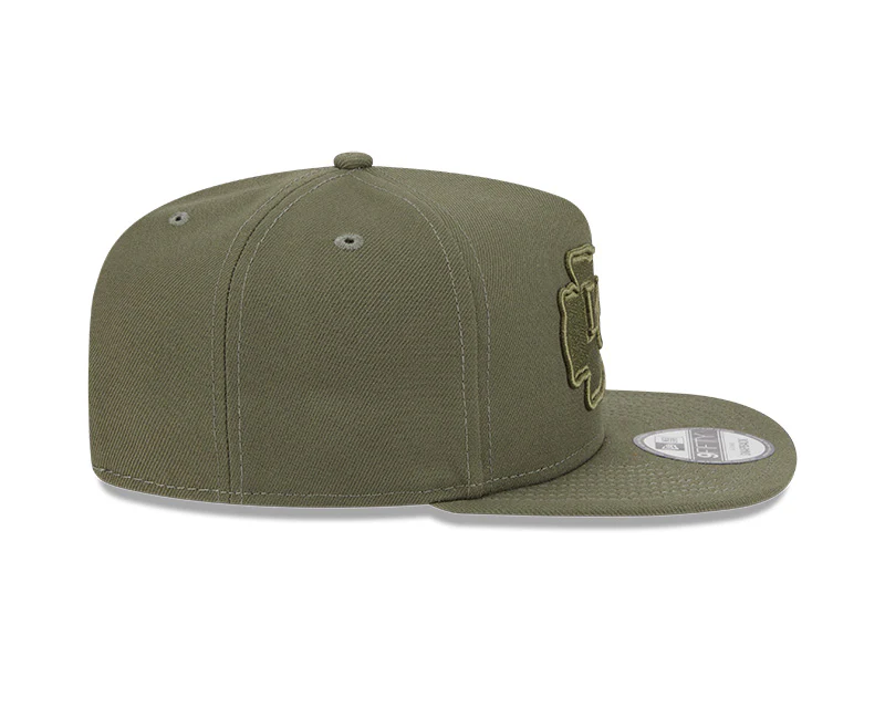 New Era Kansas City Chiefs Olive Color Pack A-Frame 9FIFTY Snapback Hat - Image 6