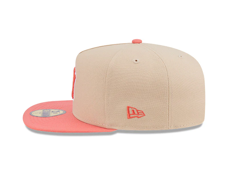 New Era New York Yankees Salmon/Pink Two-Tone Color Pack A-Frame 59FIFTY Fitted Hat - Image 3