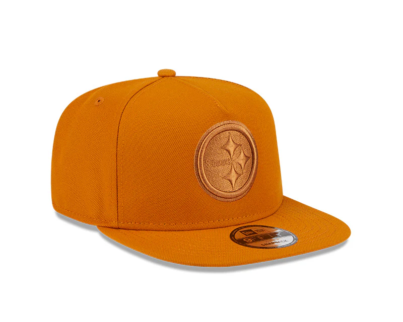 New Era Pittsburgh Steelers Brown Color Pack A-Frame 9FIFTY Snapback Hat - Image 2