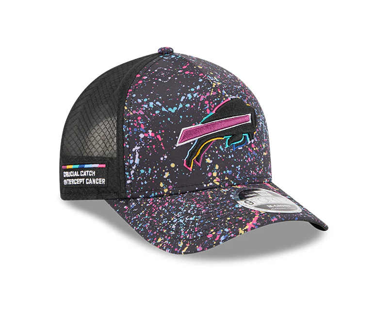 New Era Buffalo Bills 2025 Crucial Catch 9FORTY M-Crown A-Frame Trucker Hat - Image 2