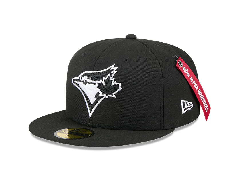 New Era Toronto Blue Jays Alpha Industries Black 59FIFTY Fitted Hat