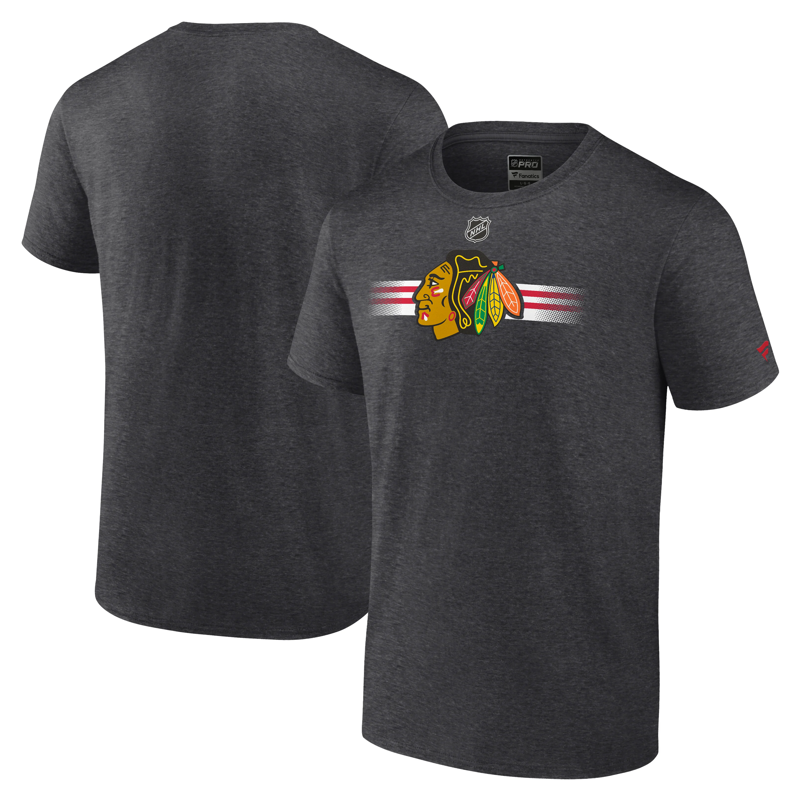 NHL Rink Cotton T-Shirt - Charcoal