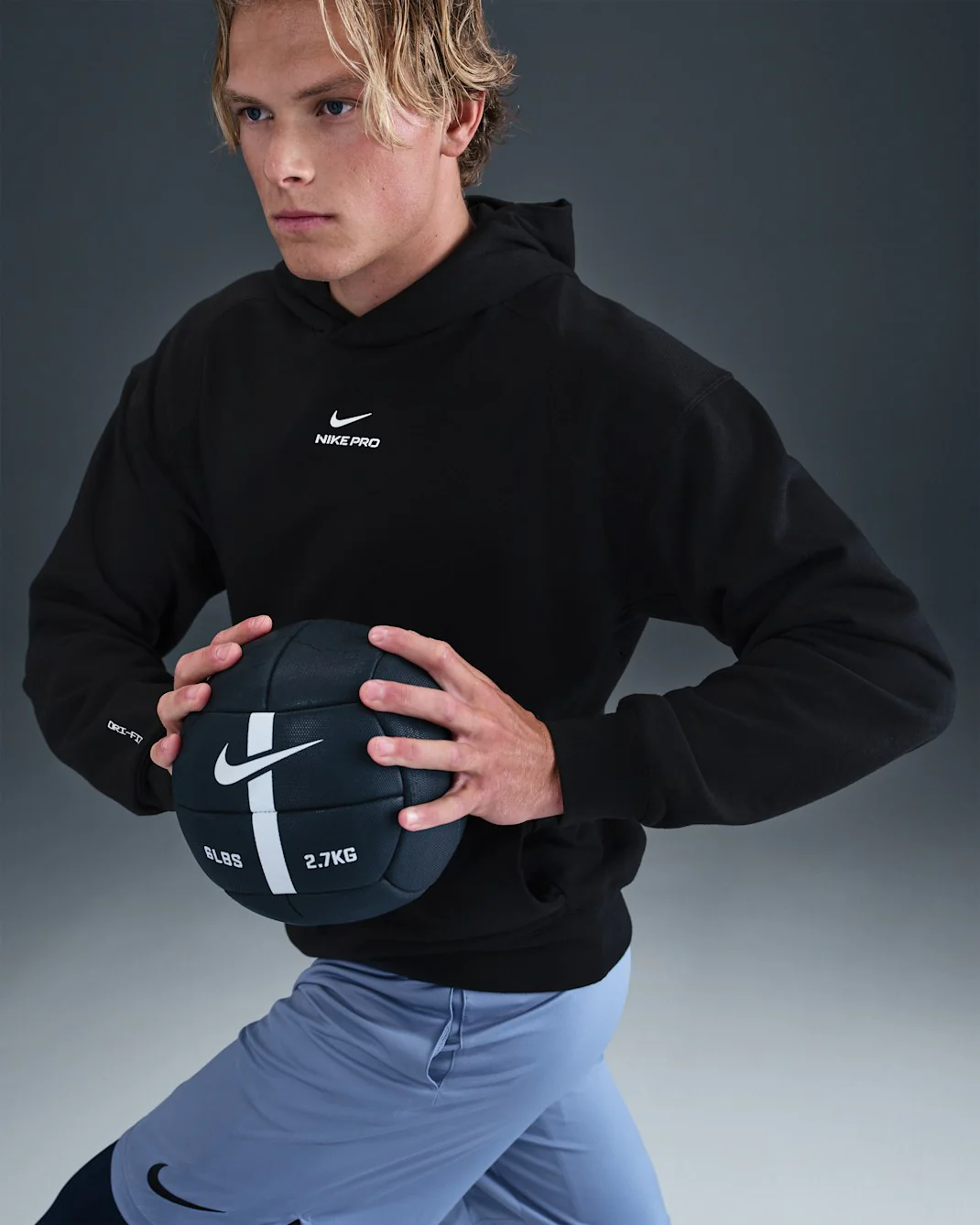 Nike Men's Pro Dri-FIT Mid Layer Training Hoodie - Image 2