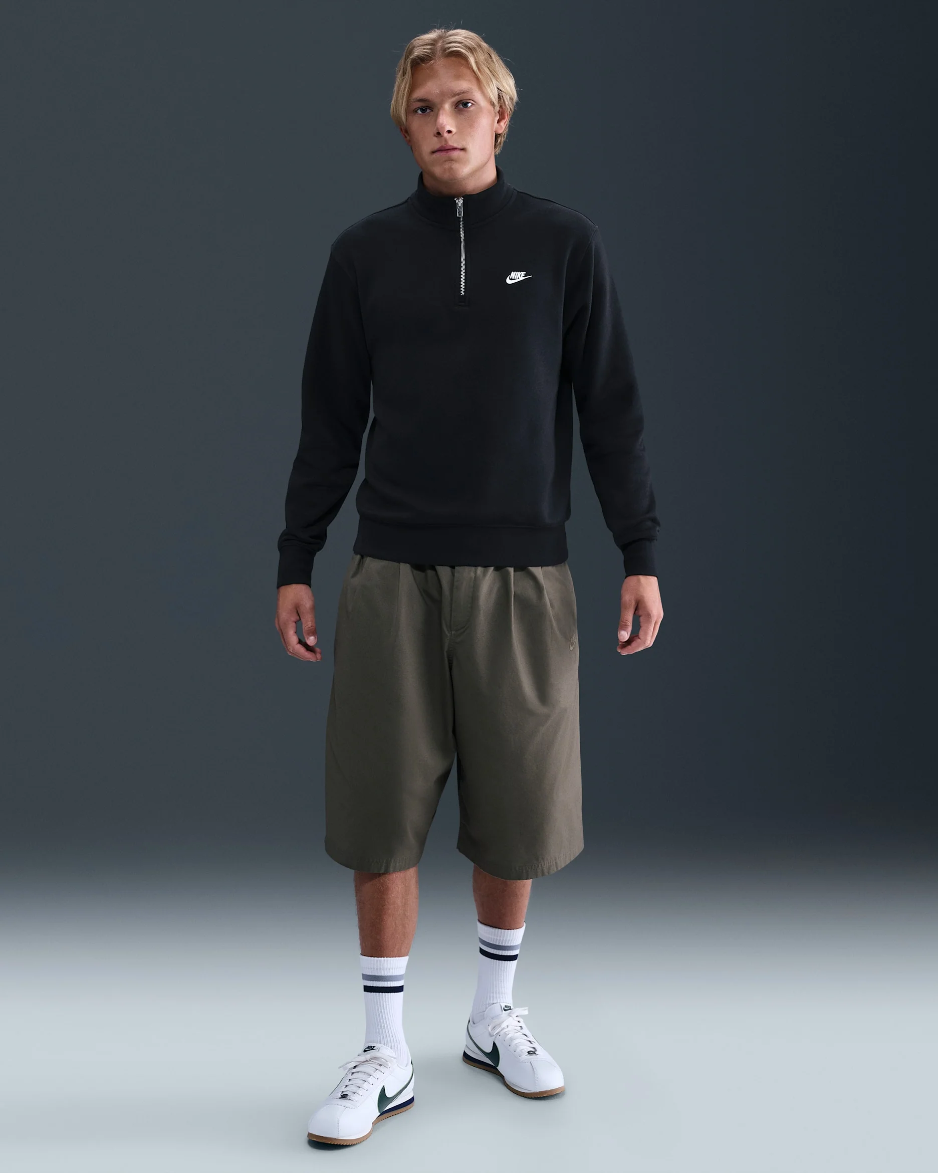 Nike Men's Sportswear Club 1/2-Zip Fleece Top - Image 3