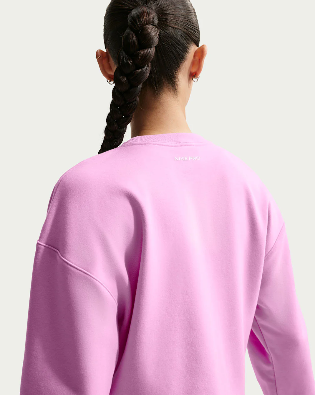 Nike Women's Pro Dri-FIT Crew-Neck French Terry Top - Image 6