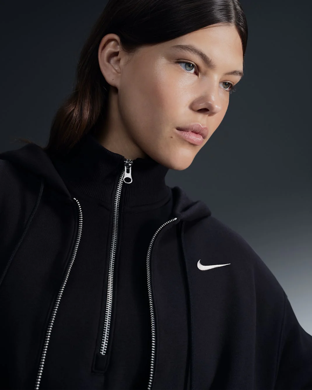 Nike Women's Sportswear Phoenix Fleece Oversized Full-Zip Hoodie - Image 3