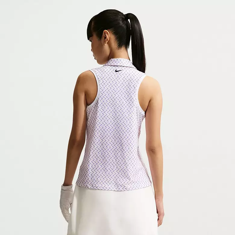 Nike Women's Victory Dri-FIT Sleeveless Printed Golf Polo - Image 2