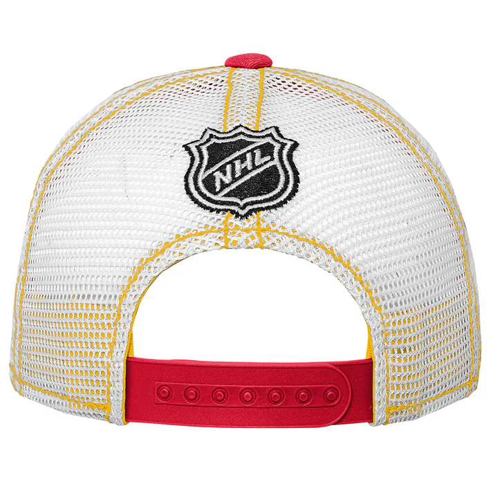 Outerstuff Youth Calgary Flames Lockup Meshback Adjustable Hat - Image 3