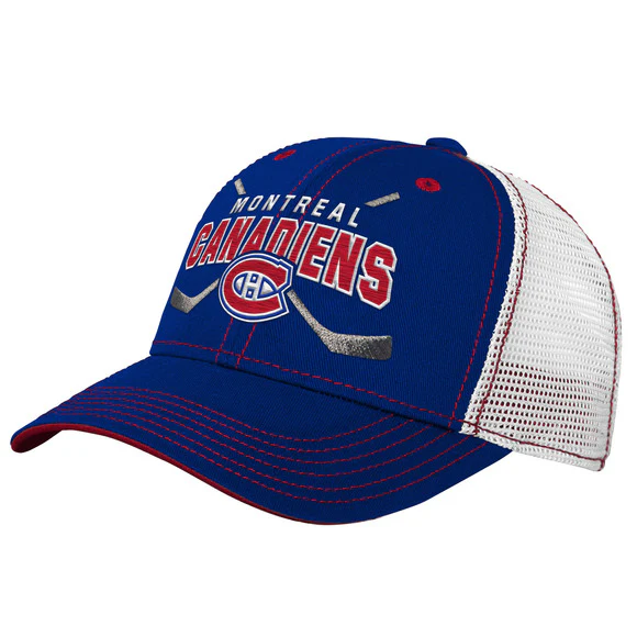 Outerstuff Youth Montreal Canadiens Lockup Meshback Adjustable Hat