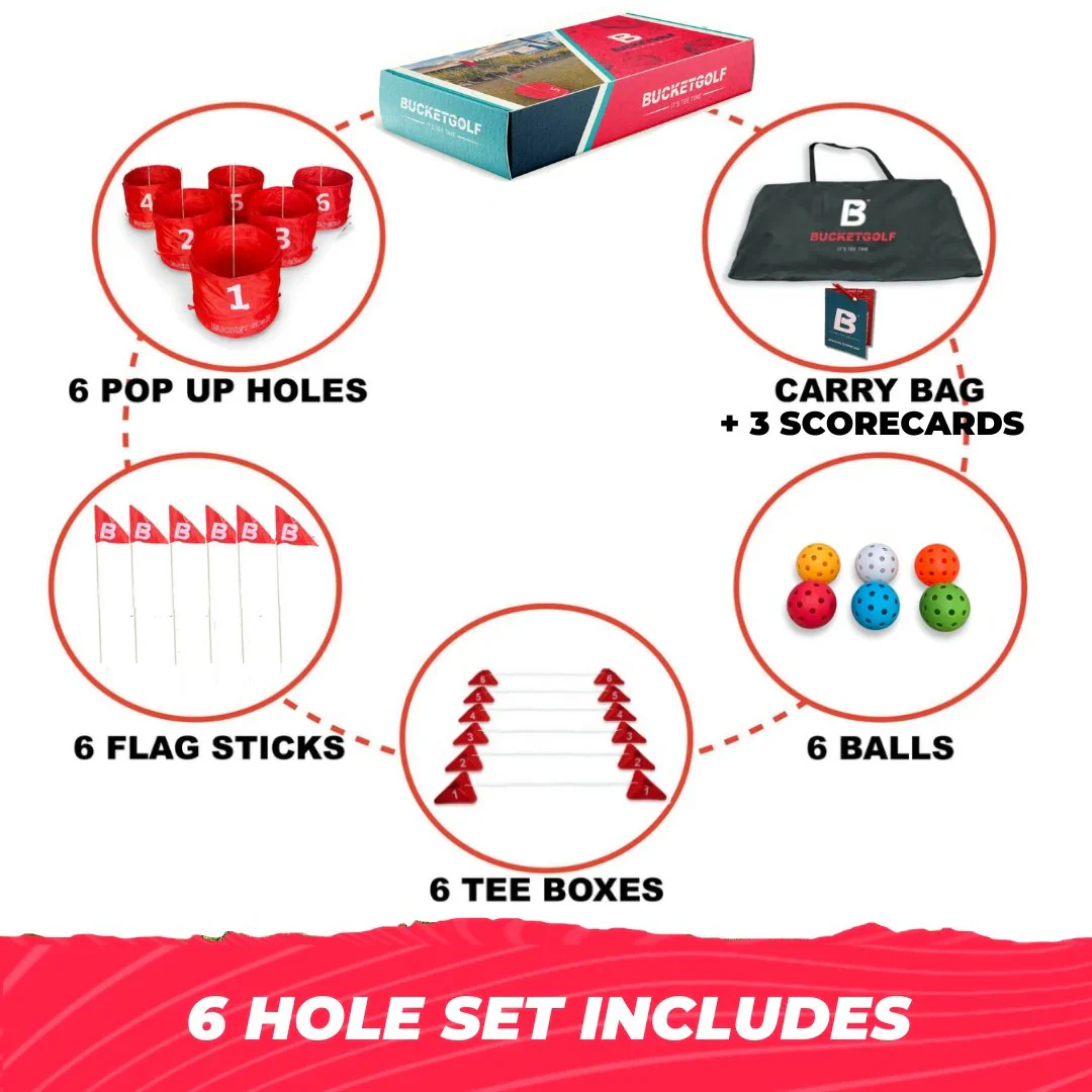 Pro 6 Hole Portable Golf Backyard Game - Image 6
