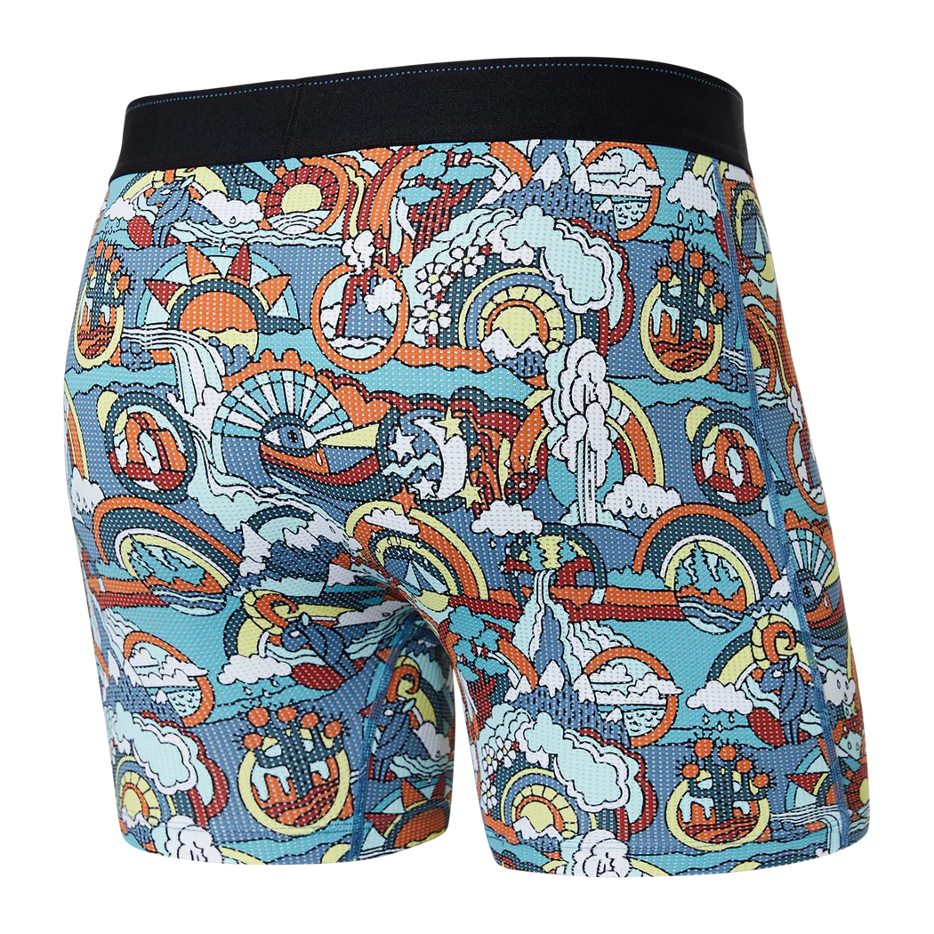 Quest Quick Dry Mesh Boxer Brief - Mind Traveller Multi - Image 2