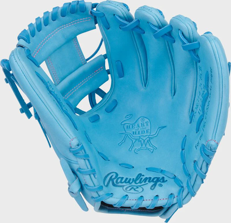 Rawlings Heart of the Hide Columbia Blue Infield Glove - 11.5" - Image 4