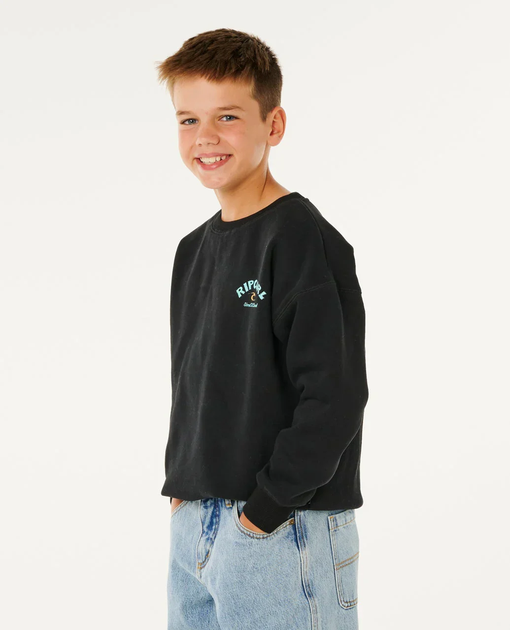 Ripcurl Kid's Shred Till Dead Crew - Image 4