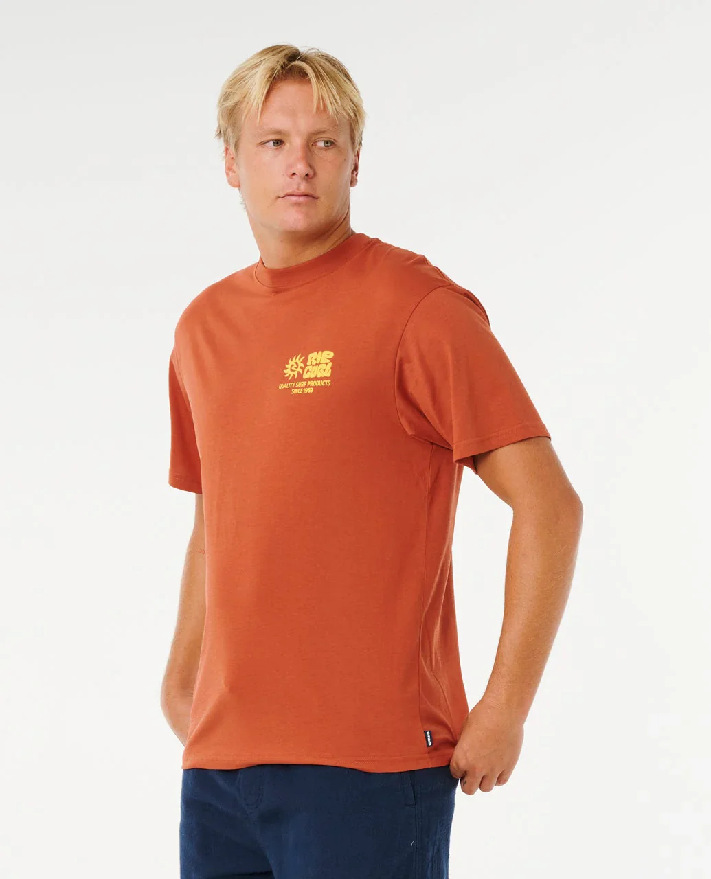 Ripcurl Men's Pacific Rinse Glass Off Short Sleeve Loose Tee - Image 3