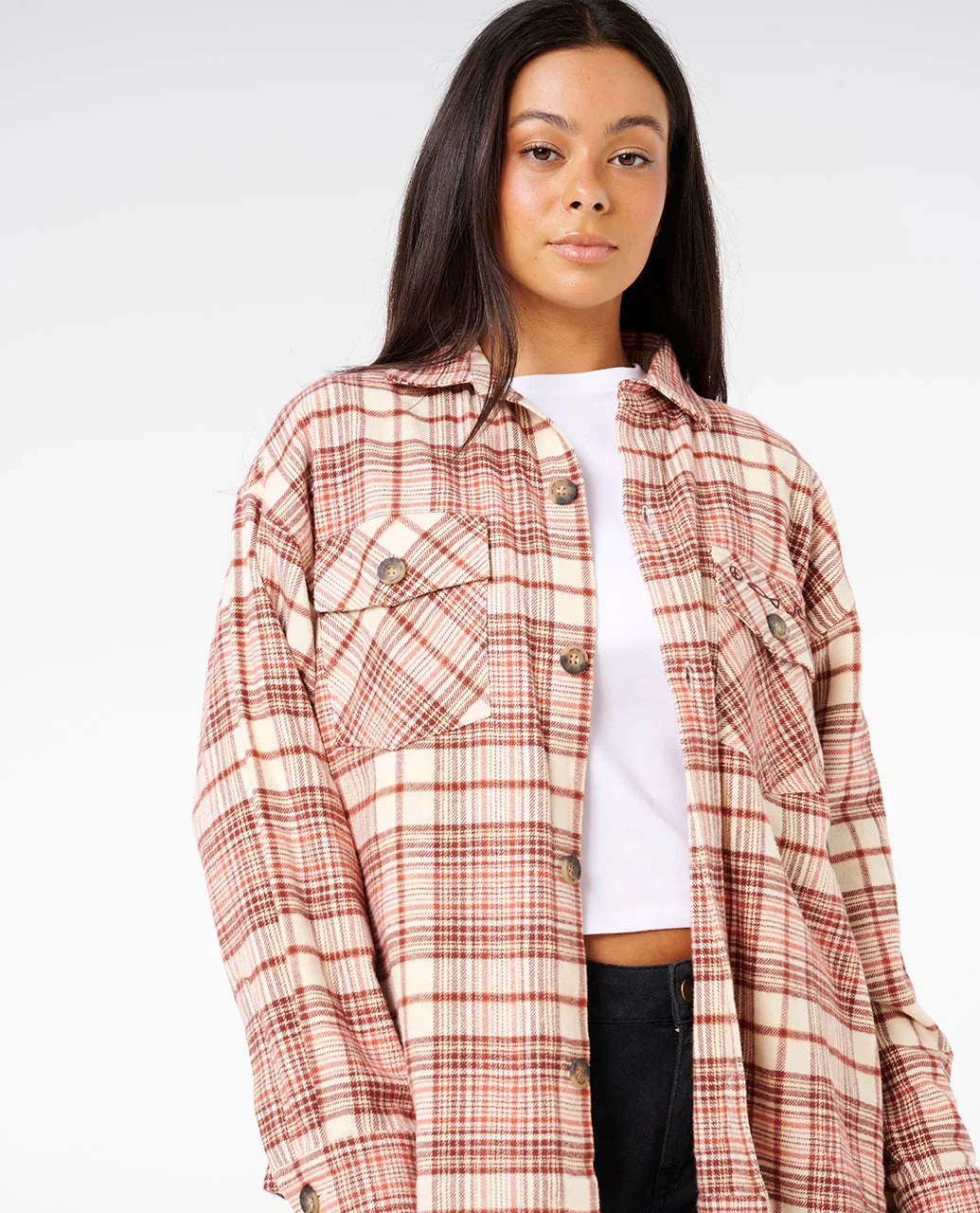 Ripcurl Women's Shore Break Flannel Shirt - Image 5