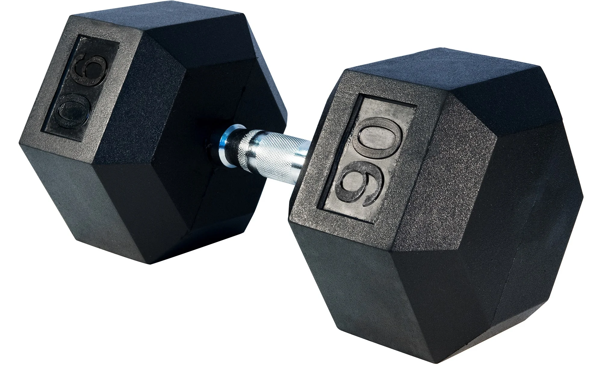 Rubber Hex Dumbbell- 90lbs