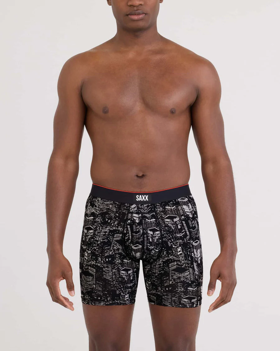 Saxx Multi-Sport Mesh Performance Boxer Brief - Night City-Black - Image 2