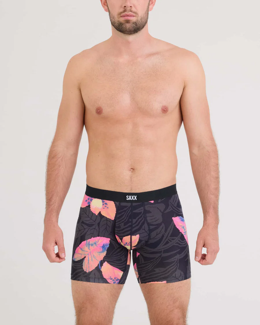 Saxx Vibe Xtra Soft Comfort Boxer Brief - Nocturnal Ordchid-Dark Ink - Image 2