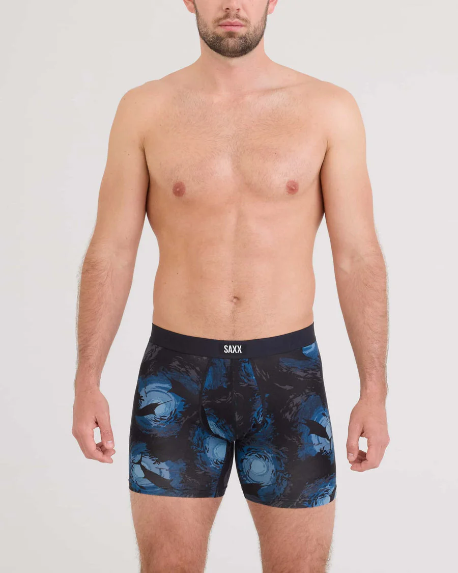 Saxx Vibe Xtra Soft Comfort Boxer Brief - Sun Day School Navy - Image 2