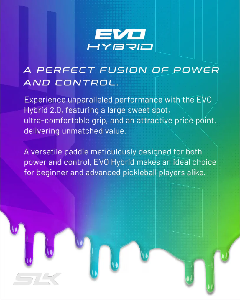 SLK Evo Hybrid 2.0 XL Pickleball Paddle - Image 4