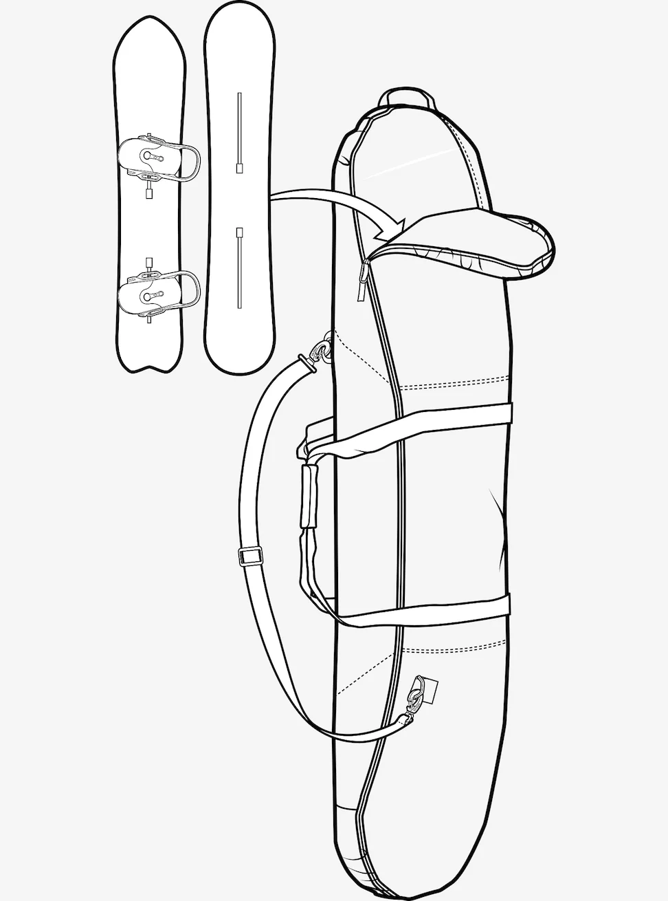 Space Sack Snowboard Bag - Image 10