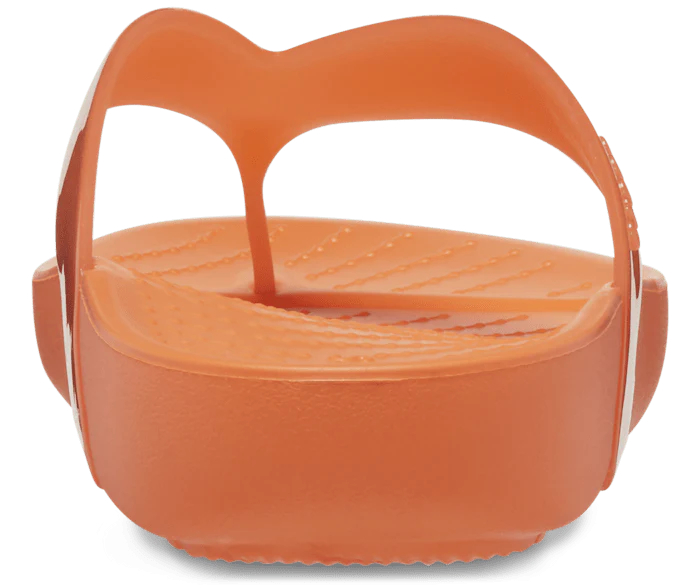 Crocs Splash Glossy Flip Women's Sandal- Persimmon - Image 6