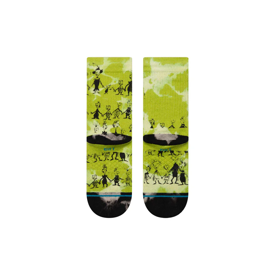The Grinch X Stance Down in Whoville Crew Socks- Kids - Image 3