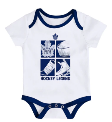 NHL Infant Toronto Maple Leafs Legend Multicolor Creeper Set - Image 3