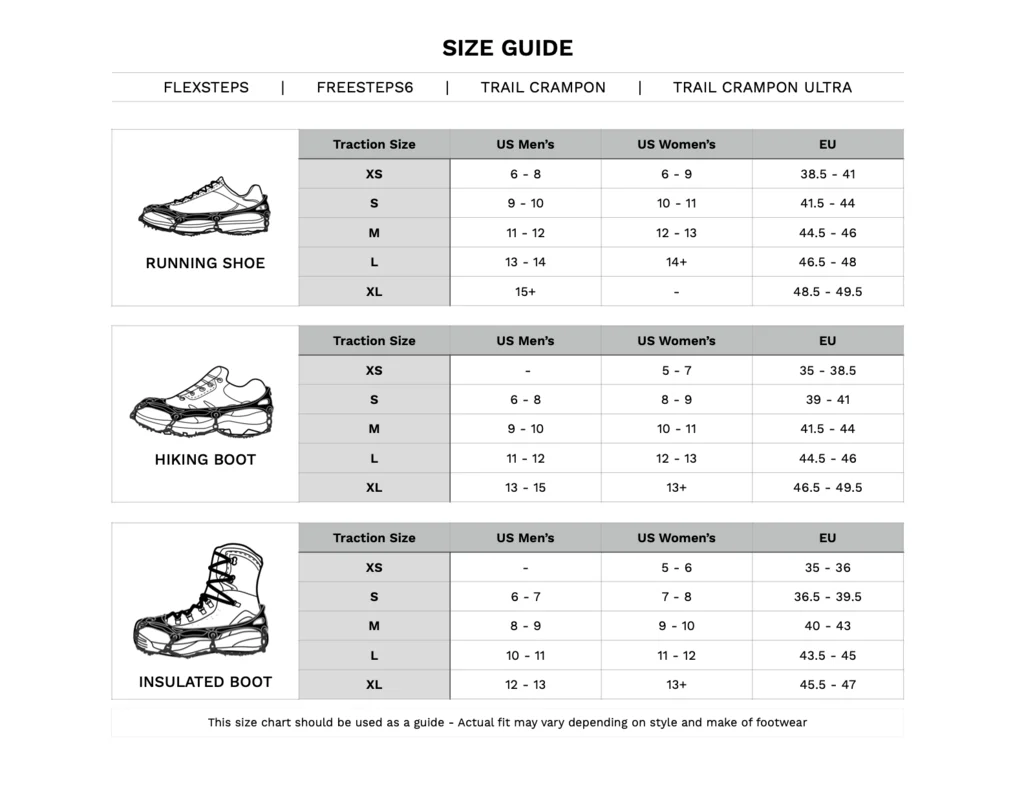 Trail Ultra Crampons Traction System for Ice and Snow - Image 4