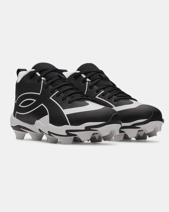 Under Armour Boys' Leadoff Icon Mid RM Jr. Baseball Cleats - Image 4