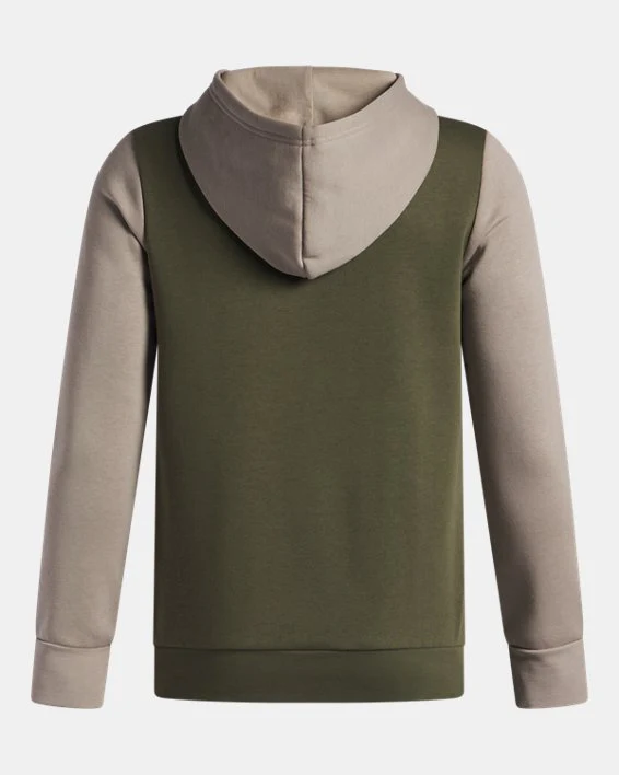 Under Armour Boys' Rival Fleece Colorblock Graphic Hoodie - Image 4