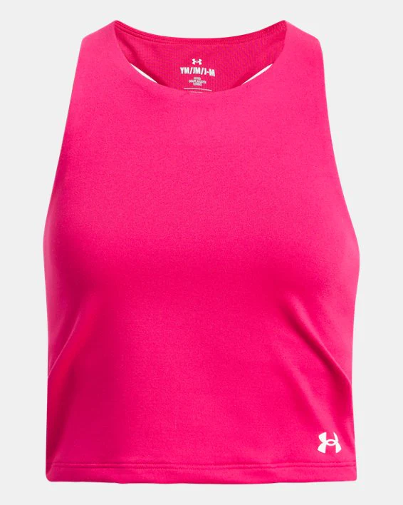 Under Armour Girls' Motion Crop Tank - Image 2