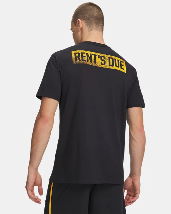 Under Armour Men's Project Rock Rents Due Short Sleeve - Image 2