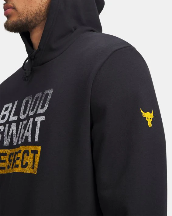 Under Armour Men's Project Rock Rival Hoodie - Image 3