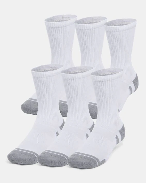 Under Armour Men's UA Performance Tech Crew Socks - 6 Pack - Image 6