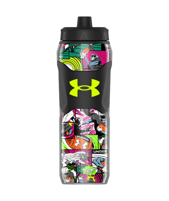 Under Armour Playmaker Squeeze Print 28oz Water Bottle - Image 3