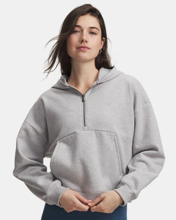 Under Armour Women's Icon Fleece ½ Zip Hoodie - Image 8