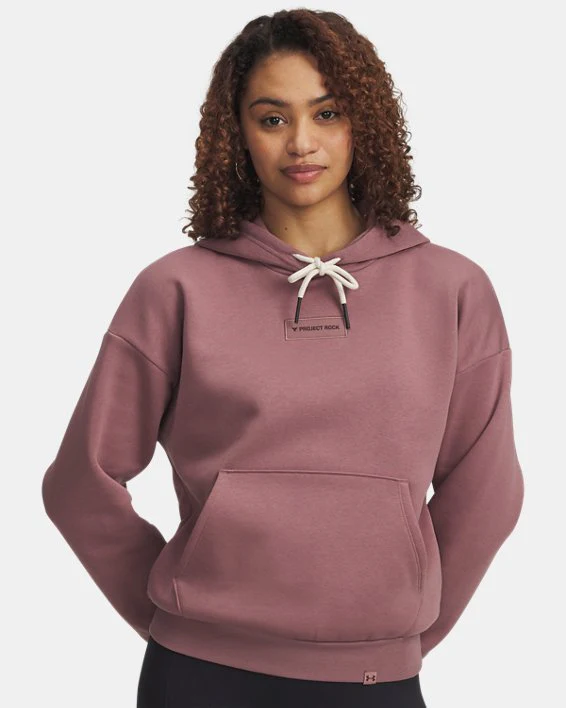 Under Armour Women's Project Rock Icon Fleece Hoodie - Image 4
