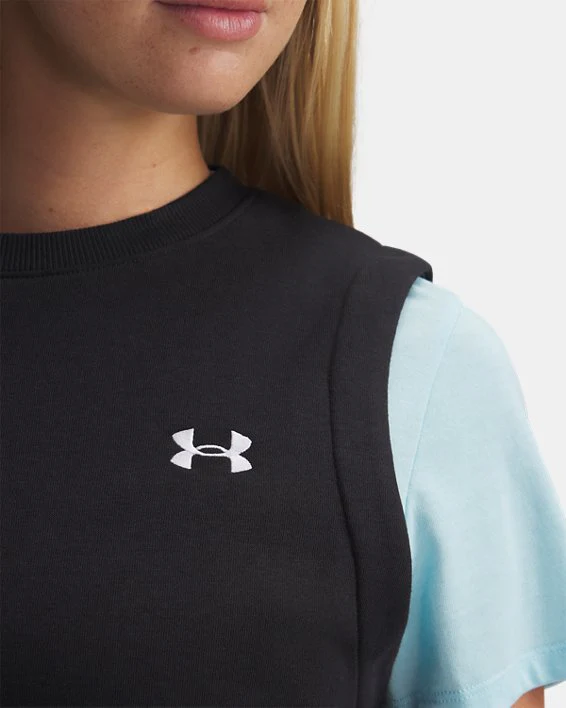 Under Armour Women's Rival Fleece Sleeveless - Image 3